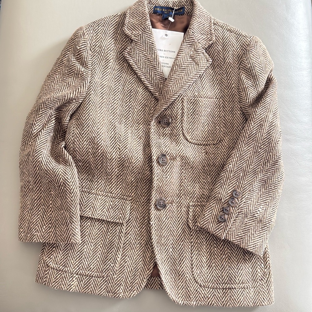 Polo Brown Blazer Size 5 NWT